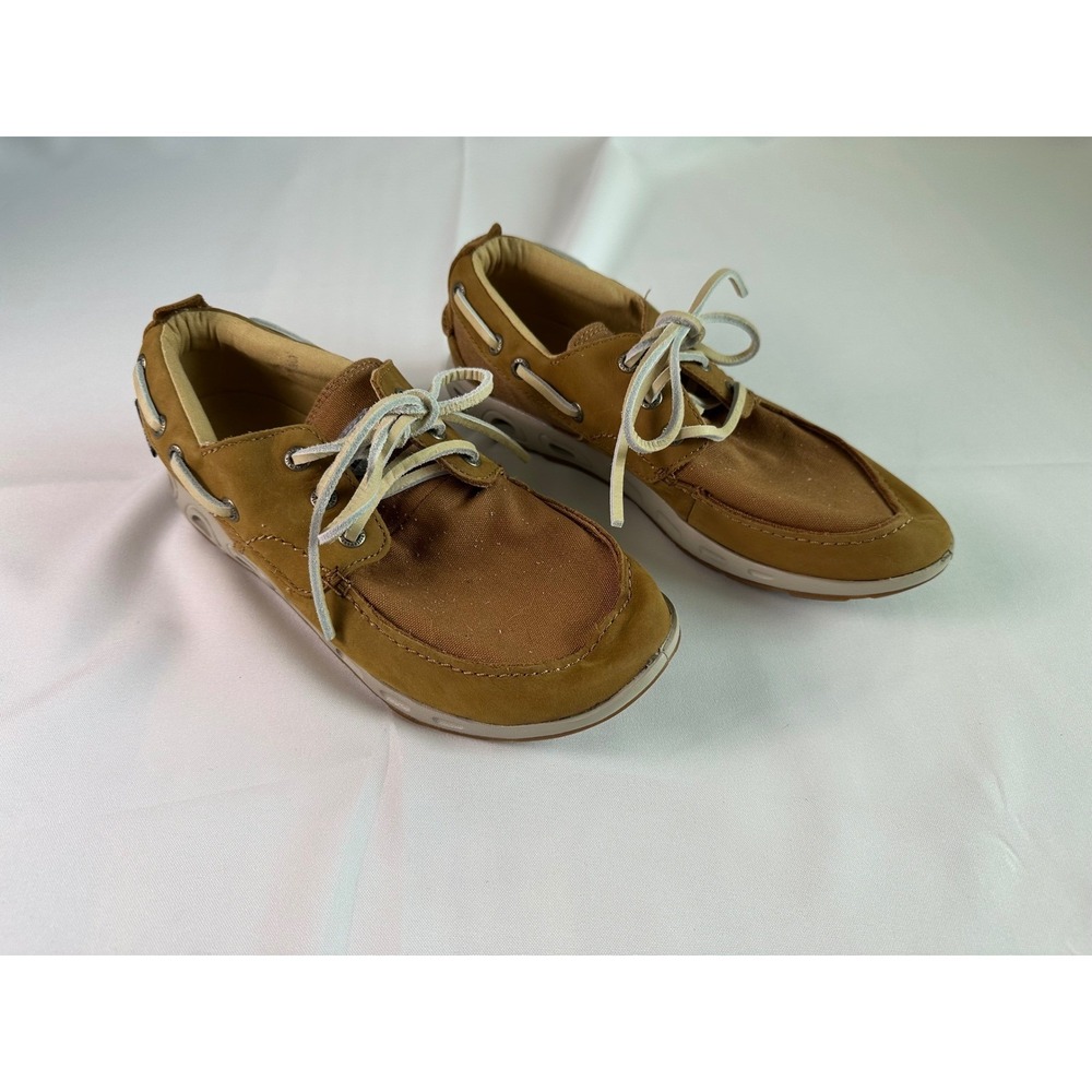 Columbia PFG Brown Boat Shoes Slip On Loafers Fishing Casual Comfort Mens Size 7